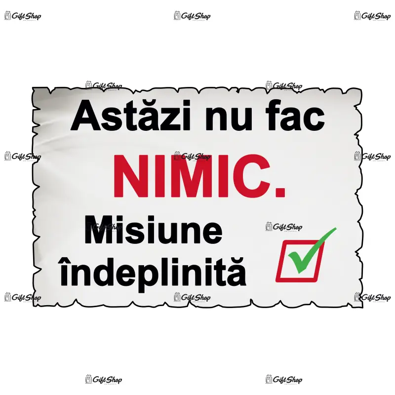 Astazi nu fac nimic..., magnet frigider mgs082
